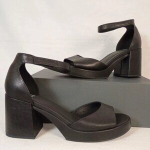 Eileen Fisher Nava Leather Platform Sandal 9.5